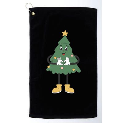 No Esten Ho Ho Jodiendo Navidad Christmas Funny Xmas Treetop Funny Gift Platinum Collection Golf Towel