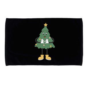 No Esten Ho Ho Jodiendo Navidad Christmas Funny Xmas Treetop Funny Gift Microfiber Hand Towel