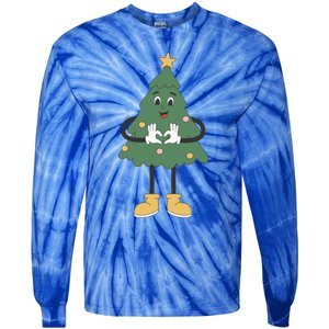 No Esten Ho Ho Jodiendo Navidad Christmas Funny Xmas Treetop Funny Gift Tie-Dye Long Sleeve Shirt