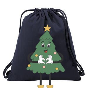 No Esten Ho Ho Jodiendo Navidad Christmas Funny Xmas Treetop Funny Gift Drawstring Bag