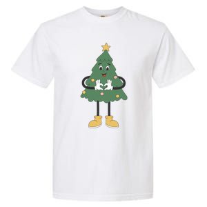 No Esten Ho Ho Jodiendo Navidad Christmas Funny Xmas Treetop Funny Gift Garment-Dyed Heavyweight T-Shirt