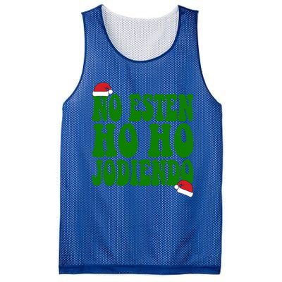 No Esten Ho Ho Jodiendo Santa Christmas Latino Spanish Gift Mesh Reversible Basketball Jersey Tank