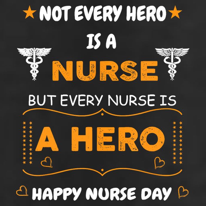 Not Every Hero Is A Nurse But Every Nurse Is A Hero 7 Panel Mesh Trucker Snapback Hat
