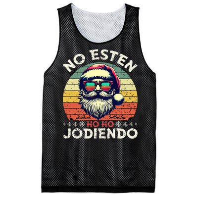 No Esten Ho Ho Jodiendo Santa Christmas Latino Spanish Mesh Reversible Basketball Jersey Tank