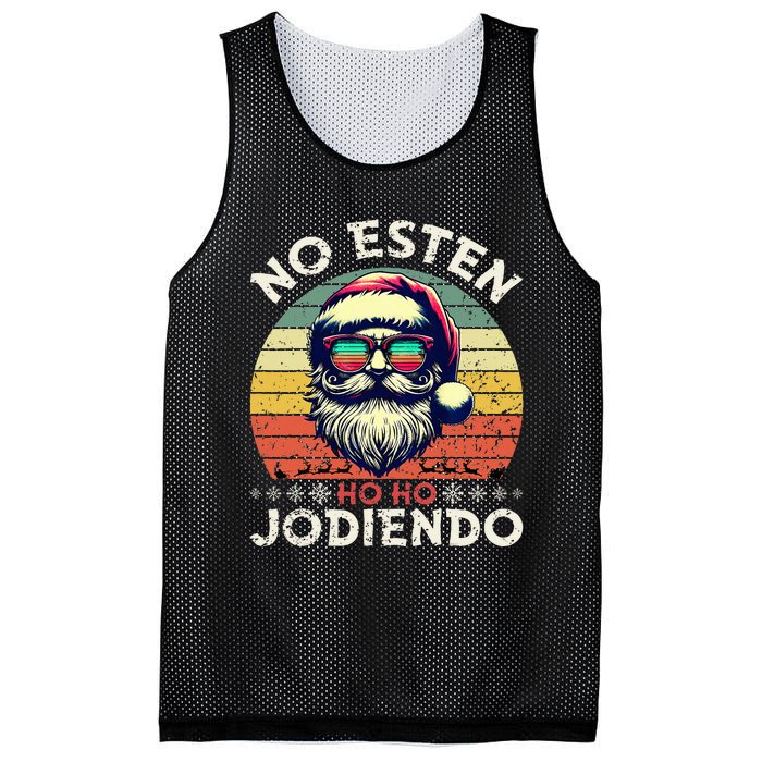 No Esten Ho Ho Jodiendo Santa Christmas Latino Spanish Mesh Reversible Basketball Jersey Tank