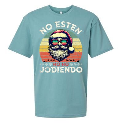 No Esten Ho Ho Jodiendo Santa Christmas Latino Spanish Sueded Cloud Jersey T-Shirt