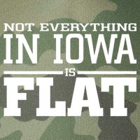 Not Everything In Iowa Is Flat Funny Sarcasm Saying Legacy Tie Dye Trucker Hat