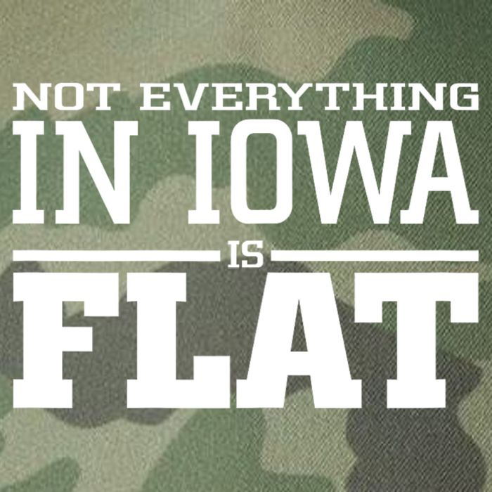 Not Everything In Iowa Is Flat Funny Sarcasm Saying Legacy Tie Dye Trucker Hat