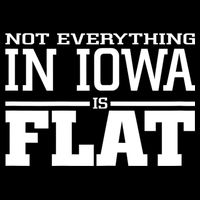 Not Everything In Iowa Is Flat Funny Sarcasm Saying Backpack