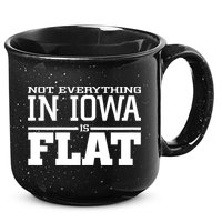 Not Everything In Iowa Is Flat Funny Sarcasm Saying 15oz Campfire Ceramic Mug