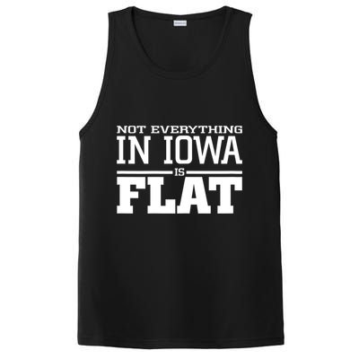 Not Everything In Iowa Is Flat Funny Sarcasm Saying PosiCharge Competitor Tank