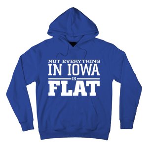 Not Everything In Iowa Is Flat Funny Sarcasm Saying Hoodie