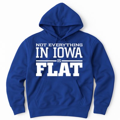 Not Everything In Iowa Is Flat Funny Sarcasm Saying Hoodie