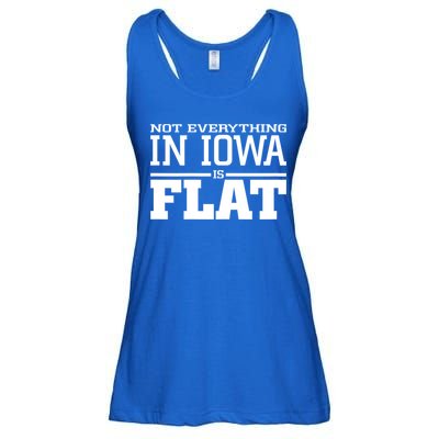Not Everything In Iowa Is Flat Funny Sarcasm Saying Ladies Essential Flowy Tank