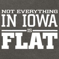 Not Everything In Iowa Is Flat Funny Sarcasm Saying Cotton Canvas Backpack