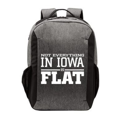 Not Everything In Iowa Is Flat Funny Sarcasm Saying Vector Backpack
