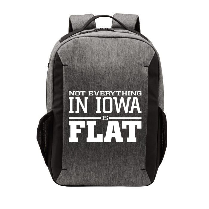 Not Everything In Iowa Is Flat Funny Sarcasm Saying Vector Backpack