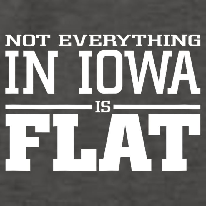 Not Everything In Iowa Is Flat Funny Sarcasm Saying Vector Backpack