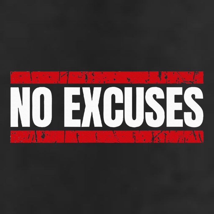 No Excuses Inspirational Saying Motivational Gym Workout 11oz C Handle Ceramic Mug
