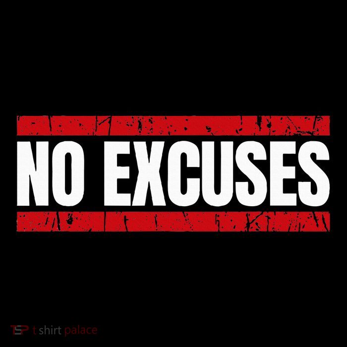 No Excuses Inspirational Saying Motivational Gym Workout Flatbill Hat
