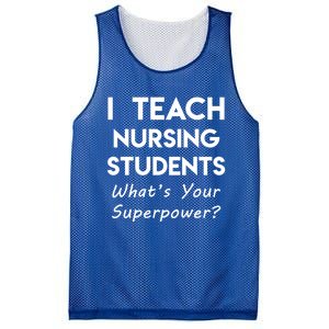 Nurse Educator Instructor Teach Nursing Students Superpower Meaningful Gift Mesh Reversible Basketball Jersey Tank