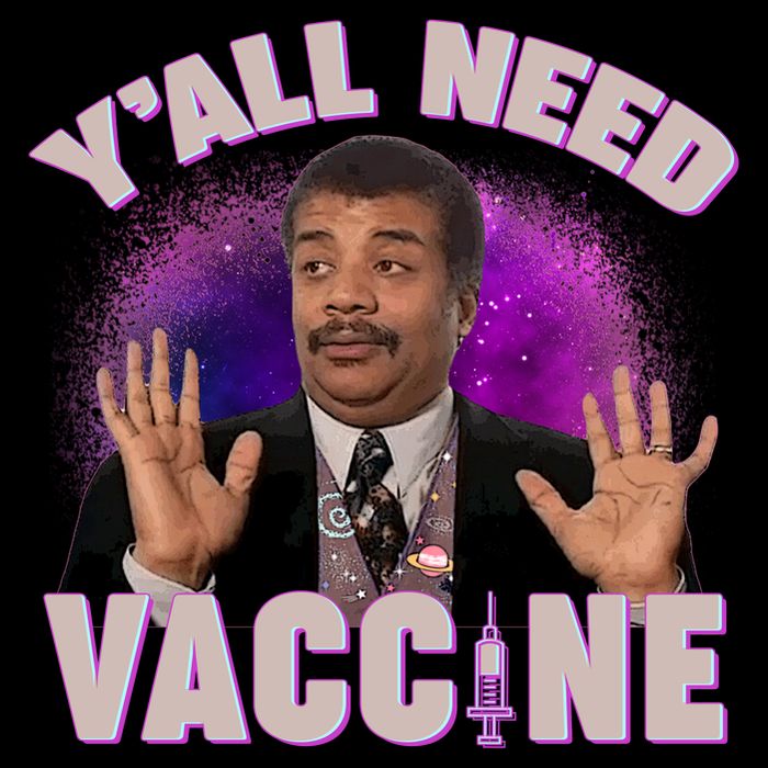 Neil deGrasse Tyson Y’all Need Vaccine City Backpack