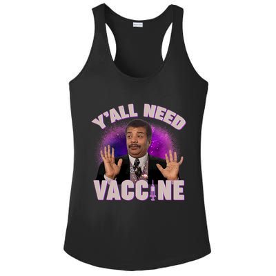 Neil deGrasse Tyson Y’all Need Vaccine Ladies PosiCharge Competitor Racerback Tank