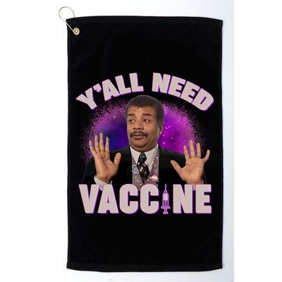 Neil deGrasse Tyson Y’all Need Vaccine Golf Towel