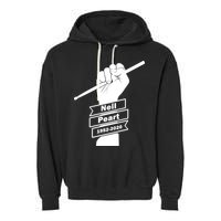 Neil Peart In Loving Memory Greatest Drummer Garment-Dyed Fleece Hoodie