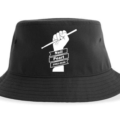 Neil Peart In Loving Memory Greatest Drummer Sustainable Bucket Hat