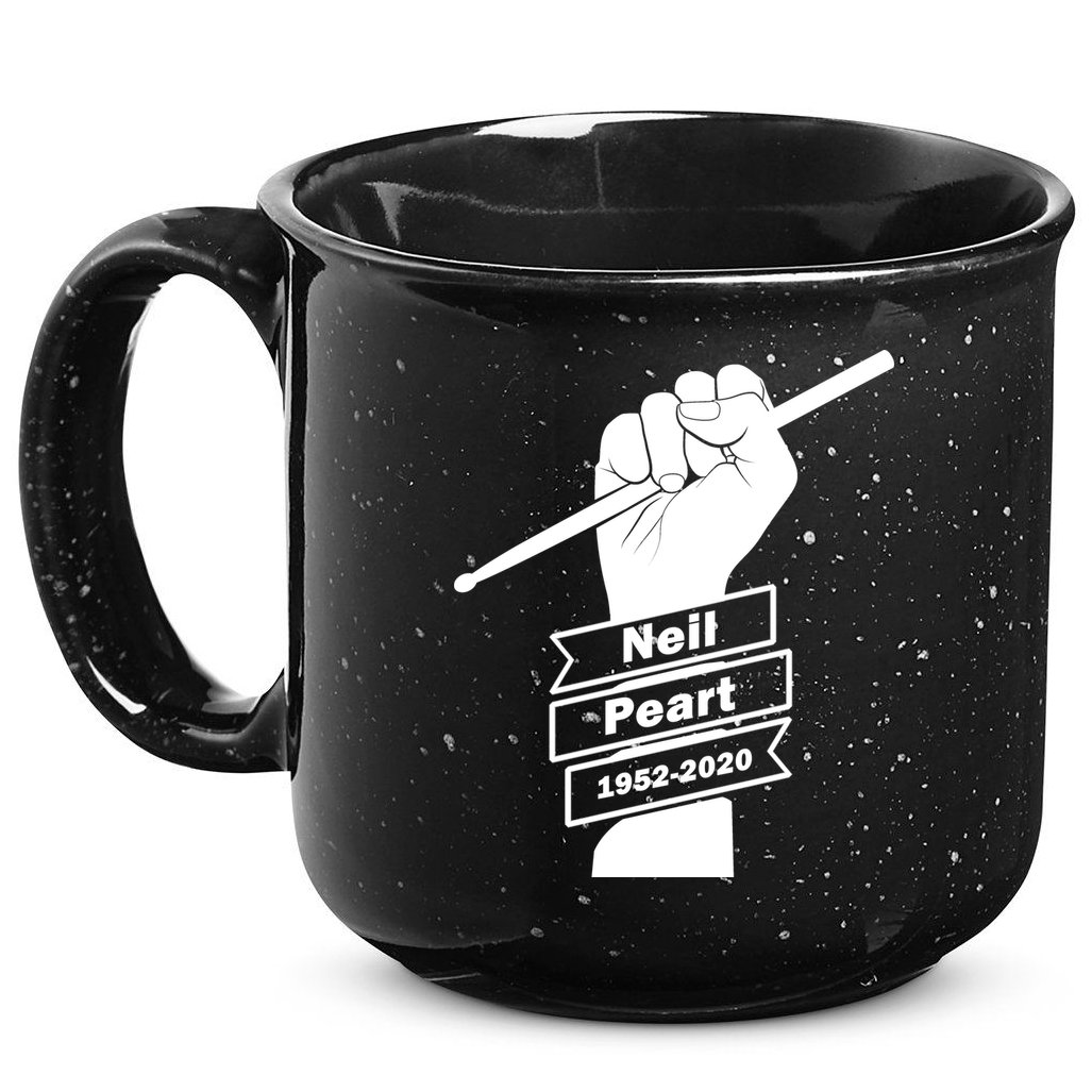 Neil Peart In Loving Memory Greatest Drummer 15oz Campfire Ceramic Mug