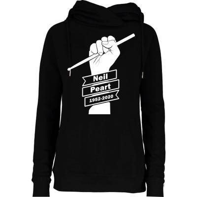 Neil Peart In Loving Memory Greatest Drummer Womens Funnel Neck Pullover Hood