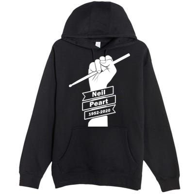 Neil Peart In Loving Memory Greatest Drummer Premium Pullover Hoodie