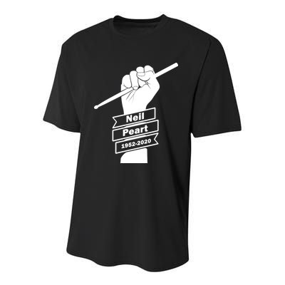 Neil Peart In Loving Memory Greatest Drummer Youth Performance Sprint T-Shirt