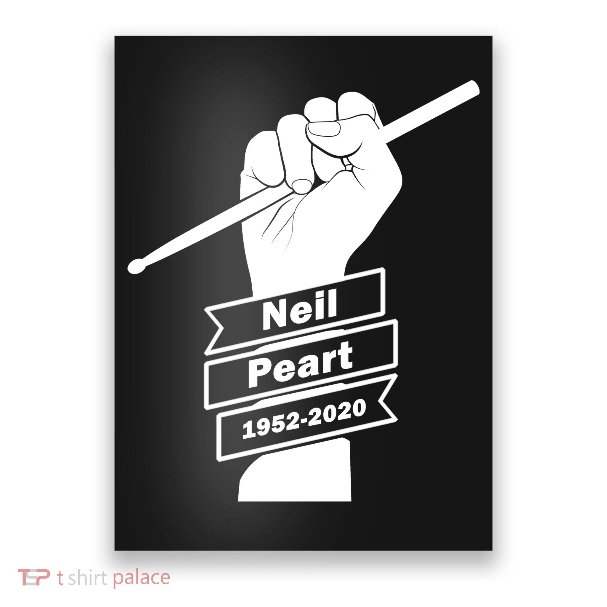Neil Peart In Loving Memory Greatest Drummer Poster