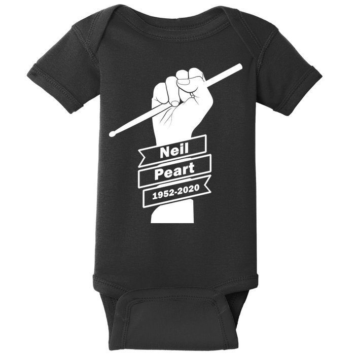 Neil Peart In Loving Memory Greatest Drummer Baby Bodysuit