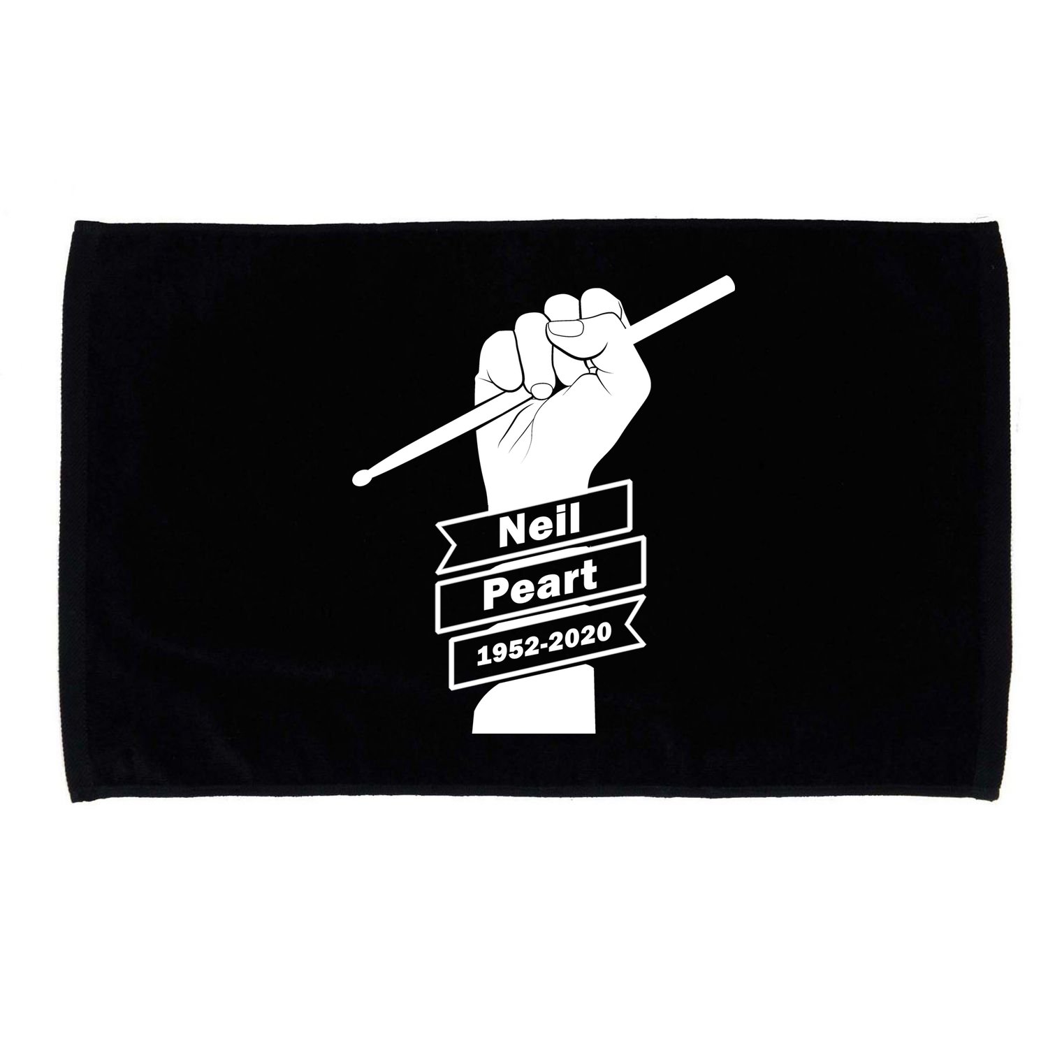 Neil Peart In Loving Memory Greatest Drummer Microfiber Hand Towel