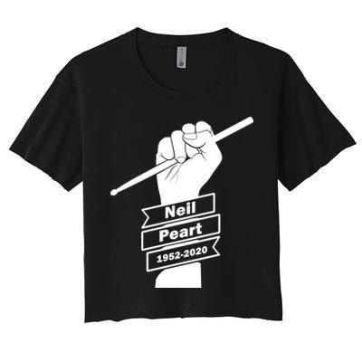 Neil Peart In Loving Memory Greatest Drummer Crop Top