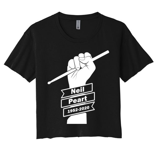 Neil Peart In Loving Memory Greatest Drummer Crop Top