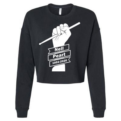 Neil Peart In Loving Memory Greatest Drummer Cropped Pullover Crew