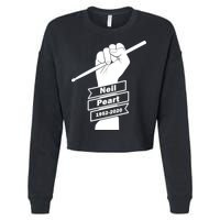 Neil Peart In Loving Memory Greatest Drummer Cropped Pullover Crew