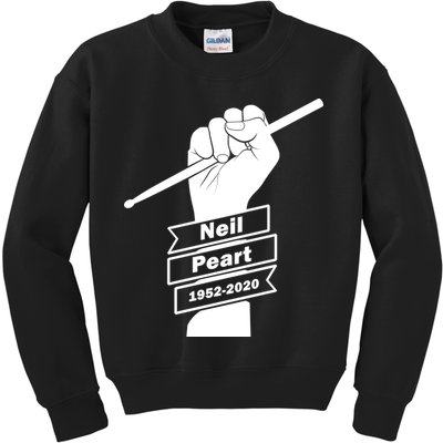 Neil Peart In Loving Memory Greatest Drummer Kids Sweatshirt