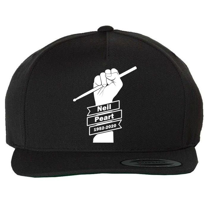 Neil Peart In Loving Memory Greatest Drummer Wool Snapback Cap