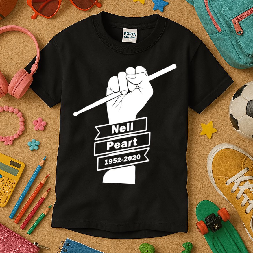 Neil Peart In Loving Memory Greatest Drummer Kids T-Shirt