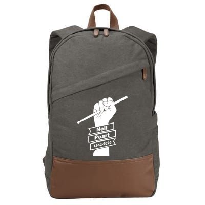 Neil Peart In Loving Memory Greatest Drummer Cotton Canvas Backpack