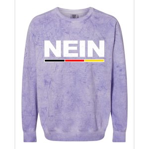 Nein German Funny Oktoberfest Colorblast Crewneck Sweatshirt