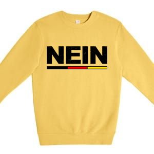 Nein German Funny Oktoberfest Premium Crewneck Sweatshirt