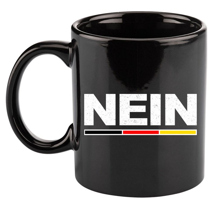 Nein German Funny Oktoberfest 11oz C Handle Ceramic Mug