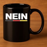 Nein German Funny Oktoberfest 11oz C Handle Ceramic Mug