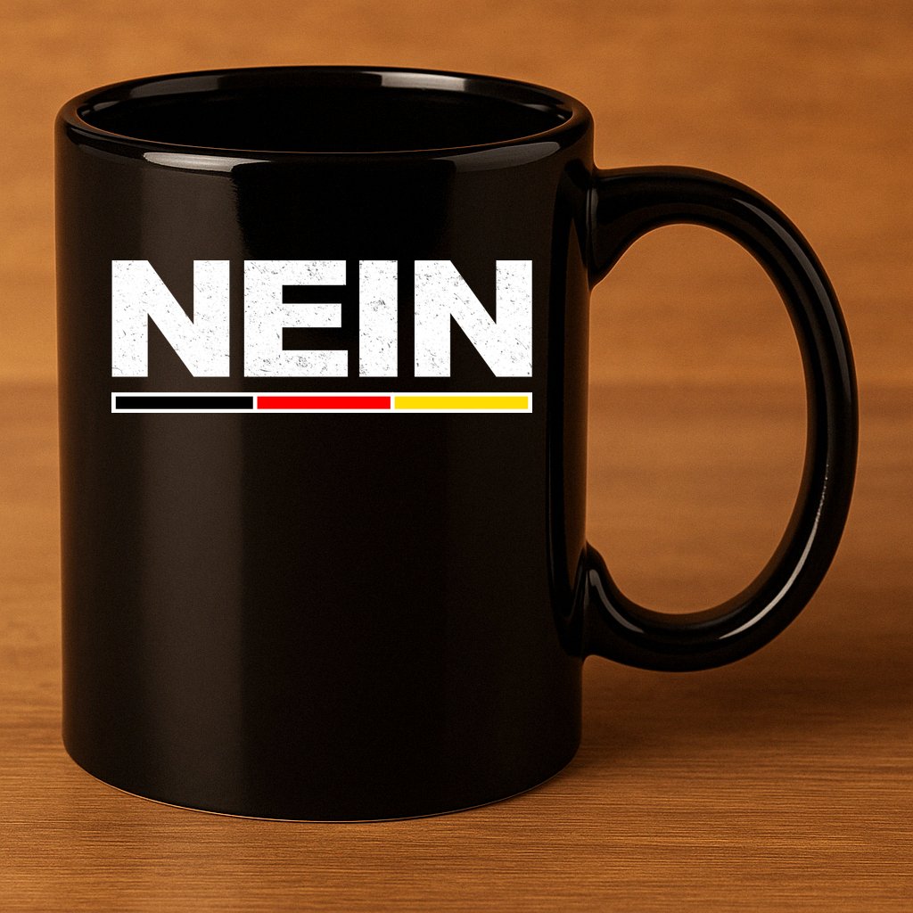 Nein German Funny Oktoberfest 11oz C Handle Ceramic Mug